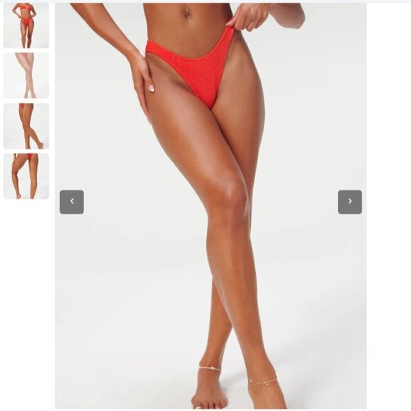 Good American Always Fits Better Mid Rise Cheeky Bikini Bottom Size 7/8 4XL 5XL - Picture 2 of 3